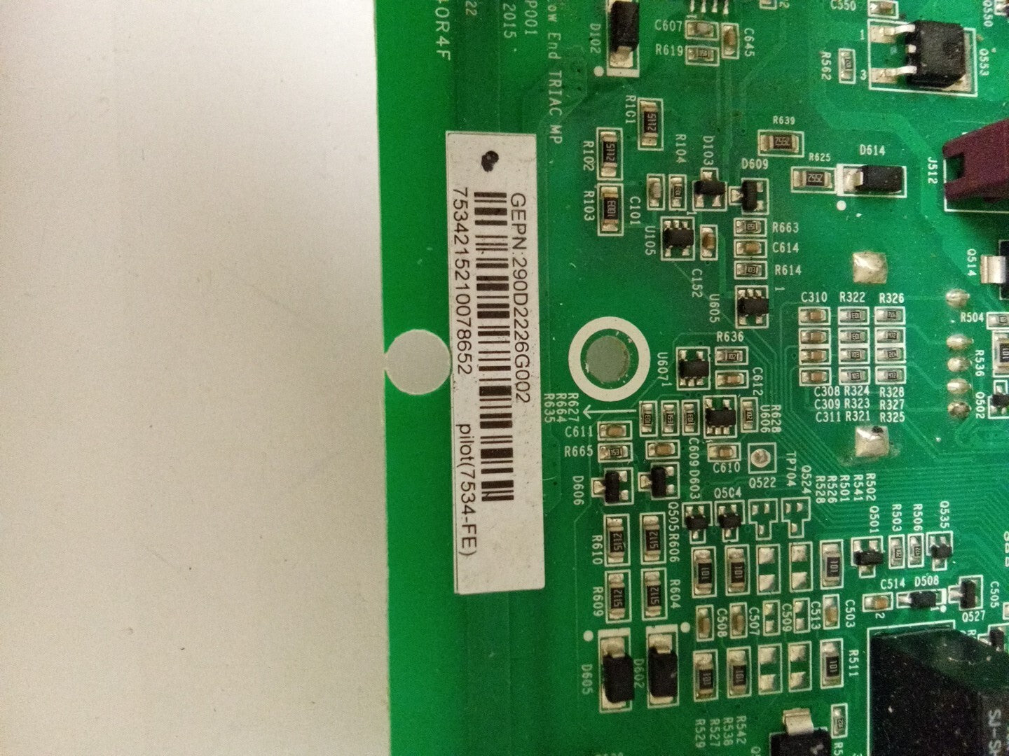 GE Washer Control Board 290D2226G002  AMK-299