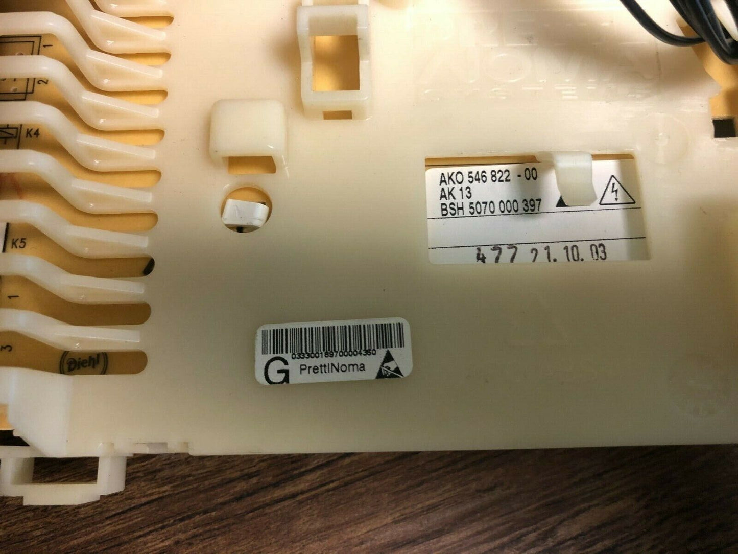 5070 000 397 Bosch Dryer Control DC012