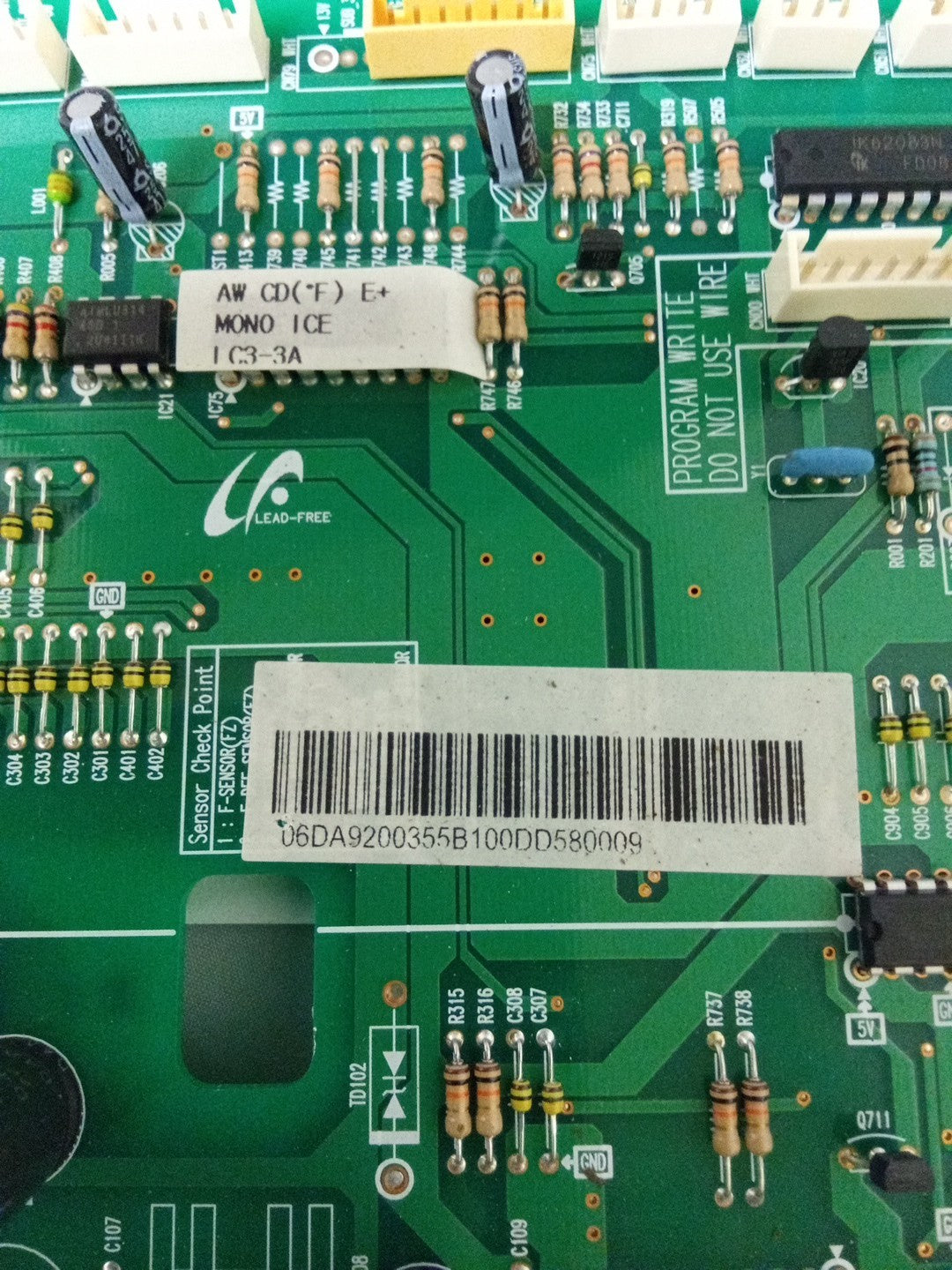 Samsung Refrigerator Control Board DA92-00355B  AMK-630