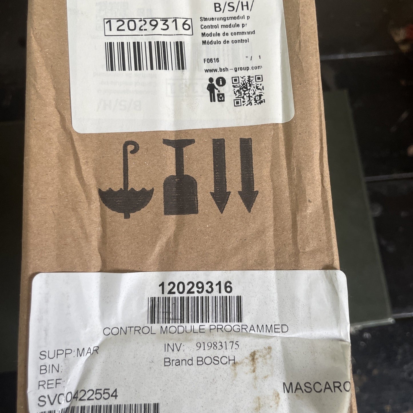 Bosch Control Module Programmed - Part #12029316 BA26