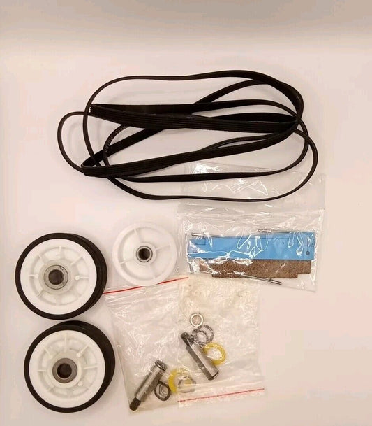 LDE4910ACW Maytag Dryer Rollers Shafts Belt Pulley Slides Kit SEA500 DR109