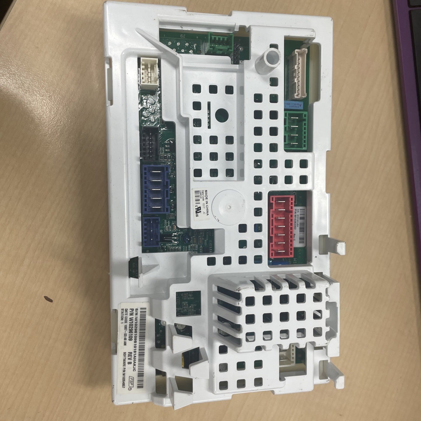 Whirlpool Washer Control Board W10296109 BA45