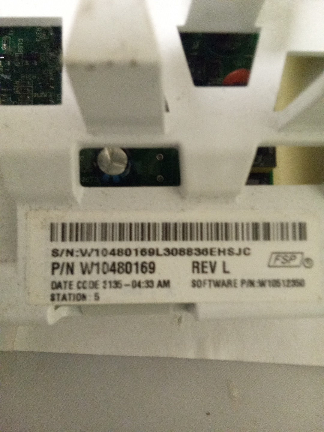 W10480169 Whirlpool Washer Control Board AMK-571