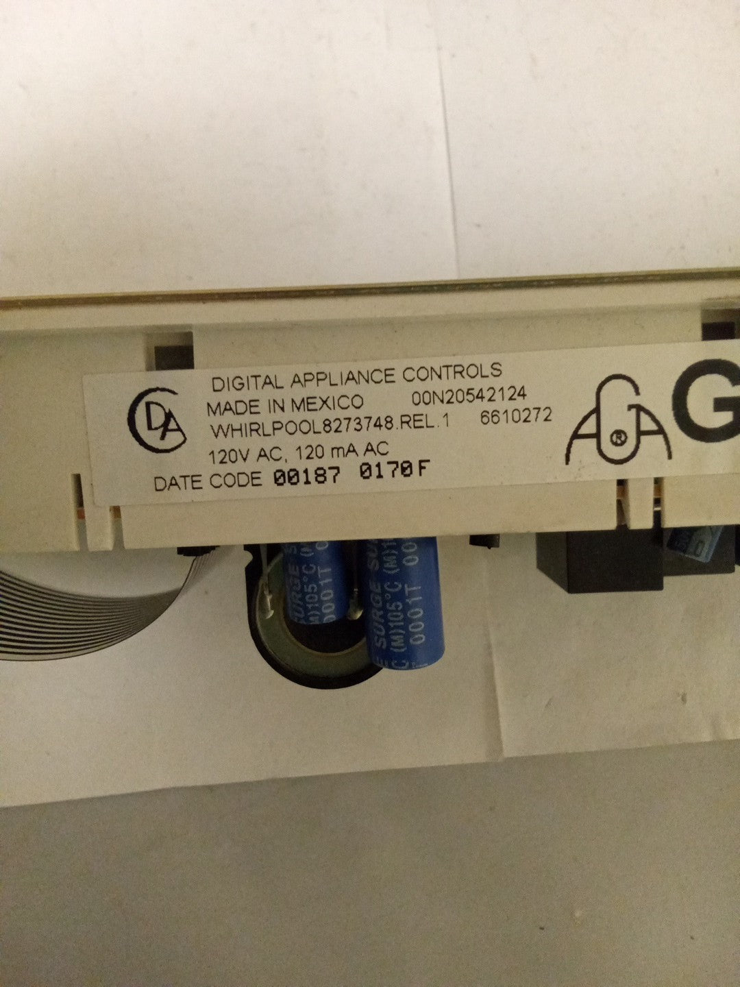 Whirlpool Range Oven Control Board 8273748 AMK-546
