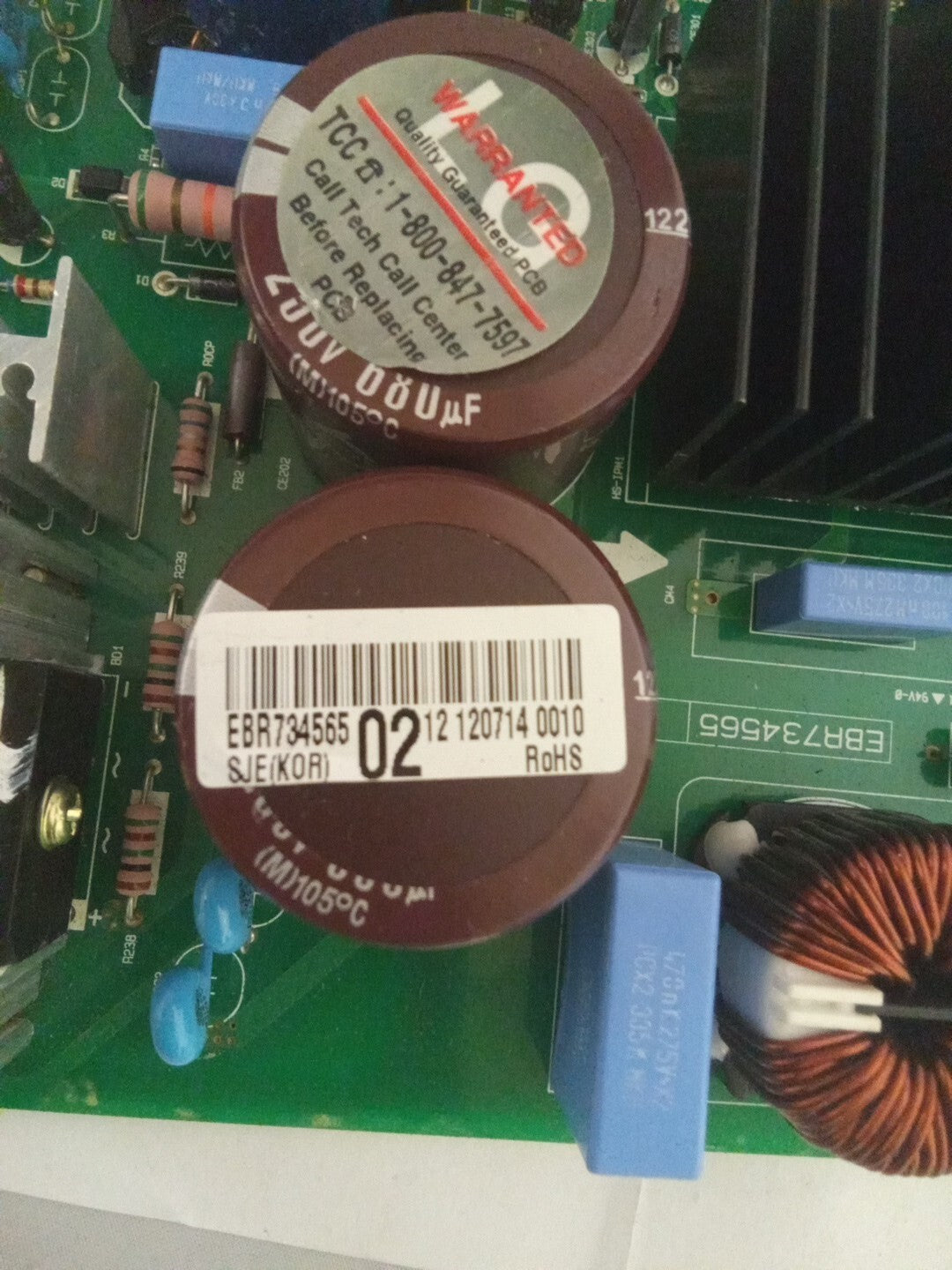 LG Refrigerator Control Board EBR73456502 AMK-115
