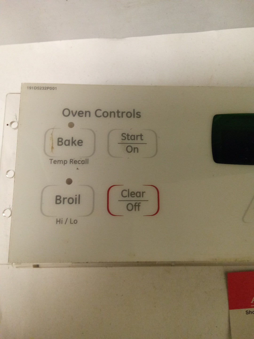 GE Oven Control Board WB27T10818 | 191D3776P009 AMK-458