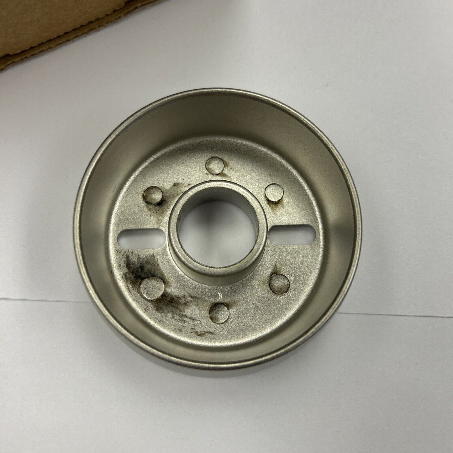 816453  Wolf Dual Fuel Range Knob Bezel  Stainless Platinum New Open Box Ps75