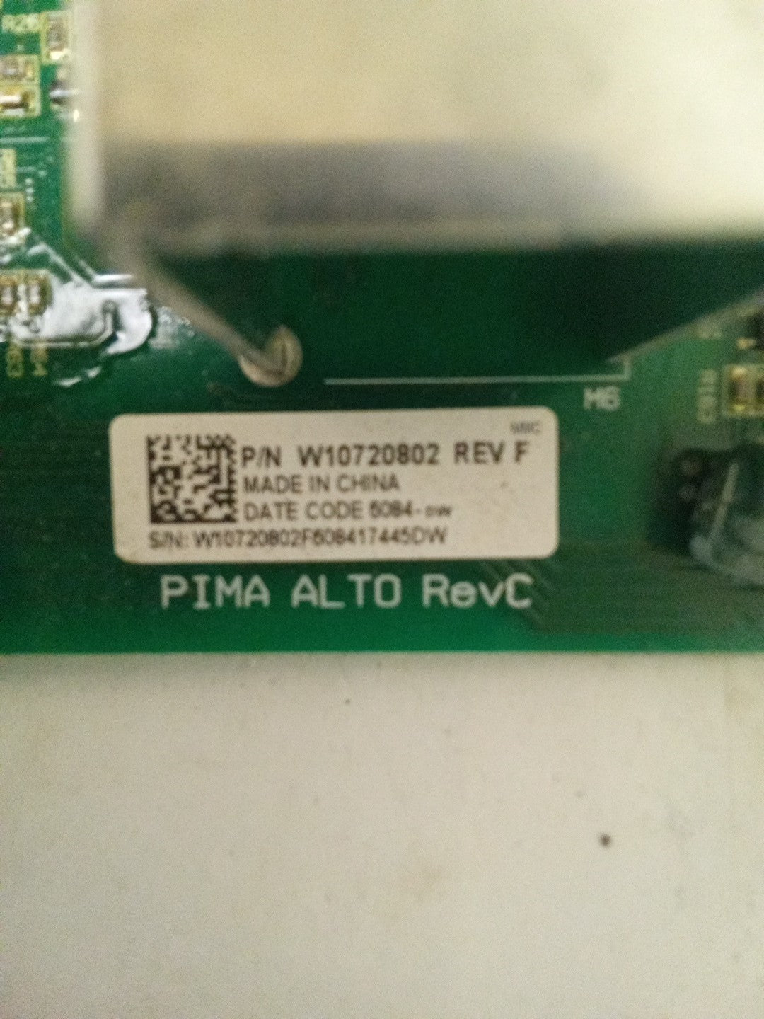 Whirlpool Washer W10720802 Rev F Control Board AMK-508