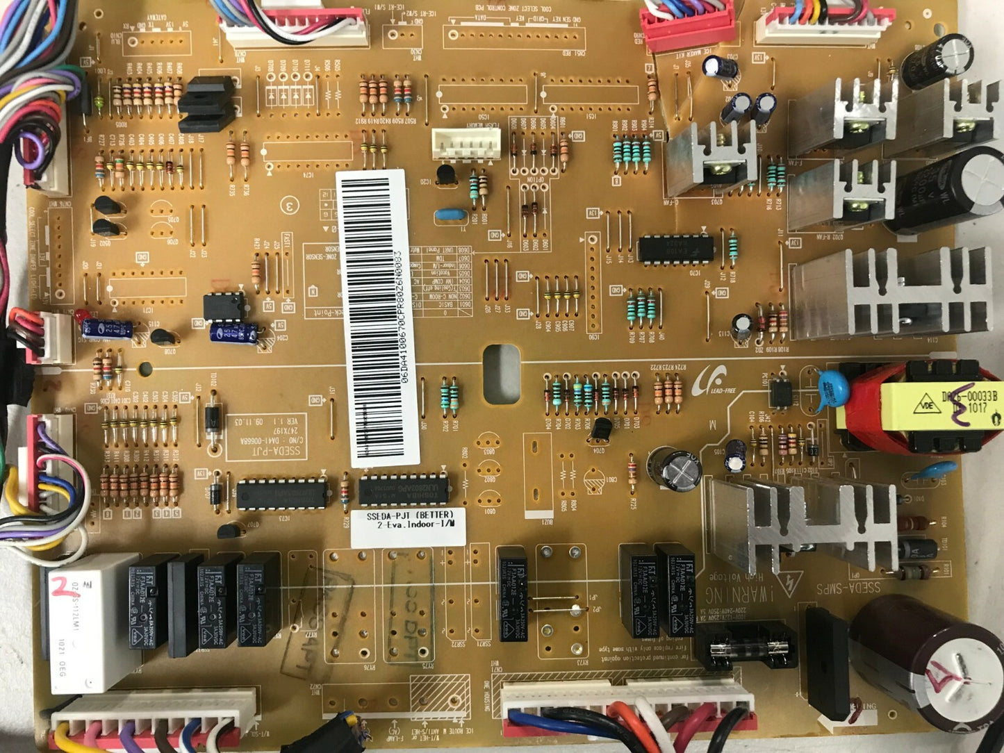 Samsung Refrigerator Control Board DA41-00670C FOR PARTS ONLY CBP9TRL
