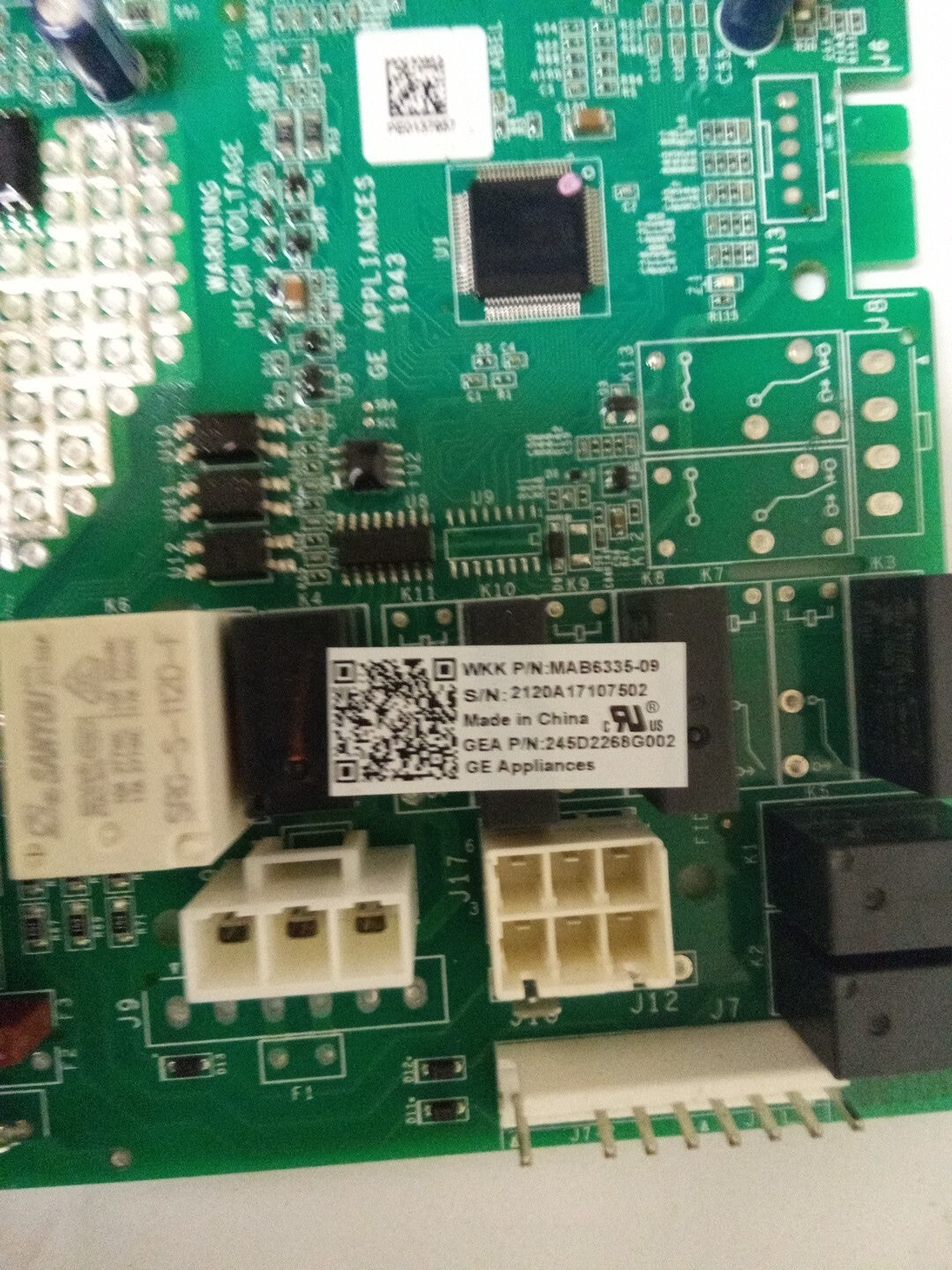 GE Refrigerator 245D2268G002 Main Control Board Assembly AK-861