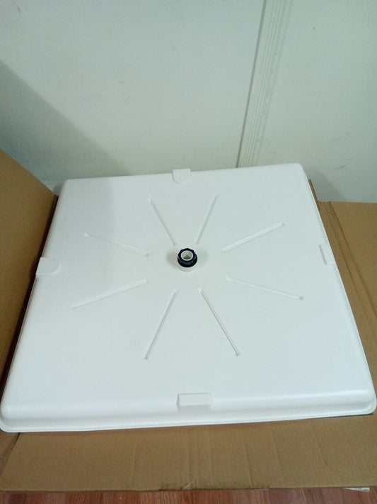 Camco 28" x30" Washing Machine Drain Pan Stackable with PVC Fitting AK-239