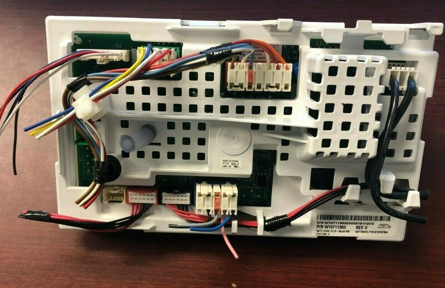 WHIRLPOOL WASHER CONTROL BOARD   PART #  W10711303 DC711