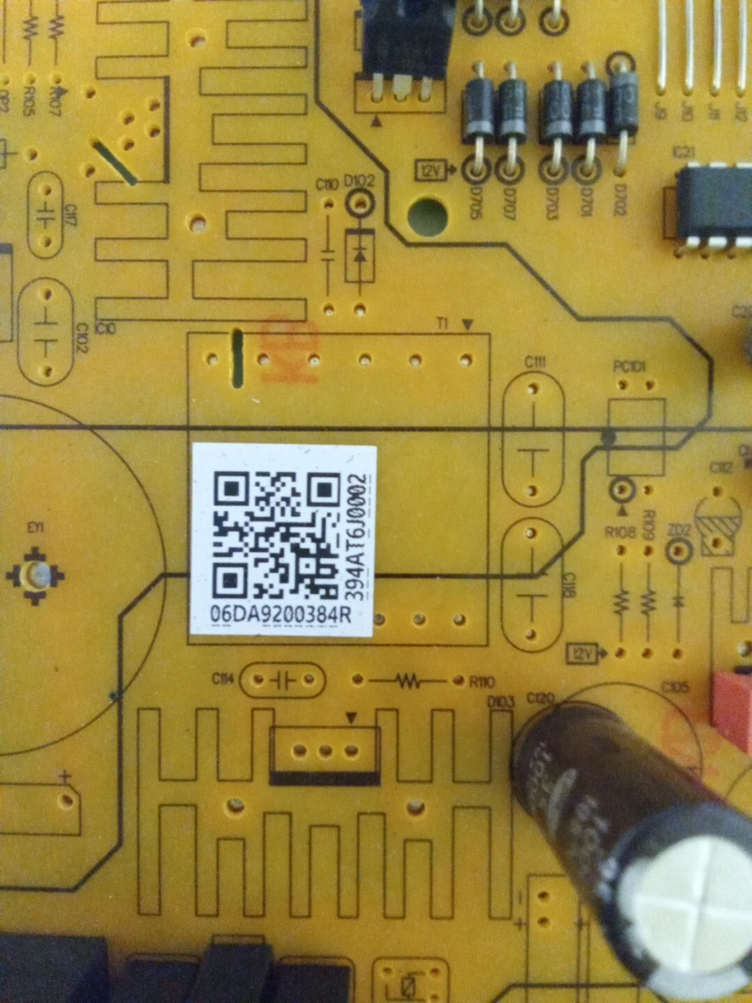 Samsung Refrigerator Control Board DA92-00384R AMK-96