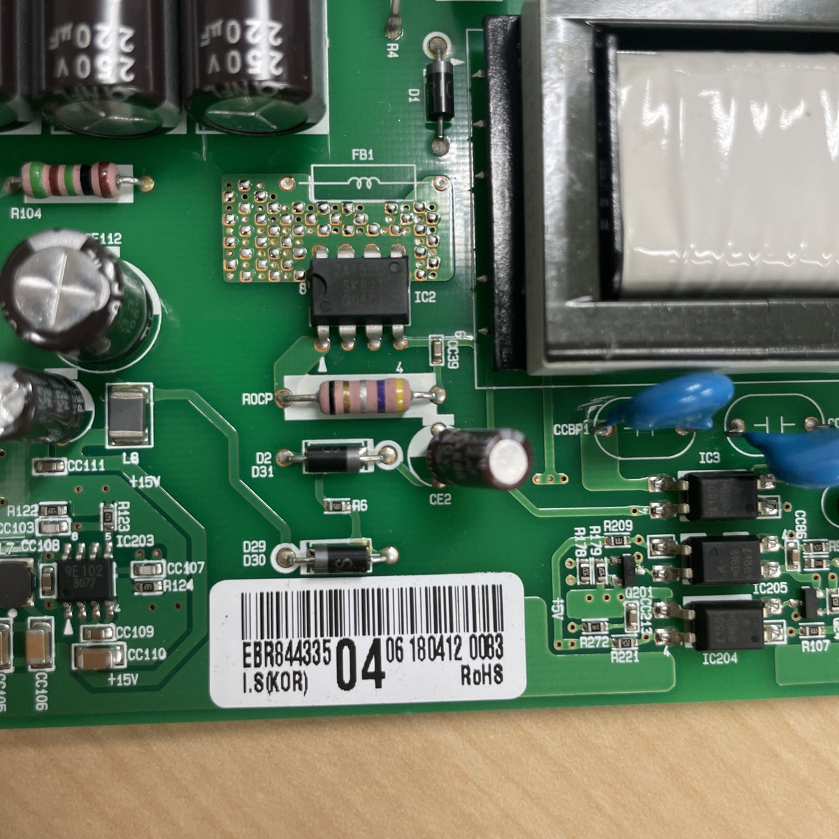 EBR84433504 LG Refrigerator Main Control Board Replacement BA103