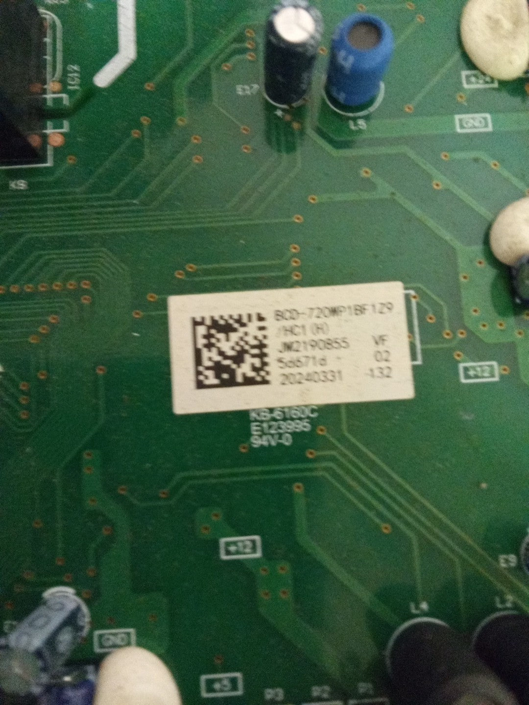 Whirlpool Refrigerator Control Board - Part Number JM2190855 AMK-639