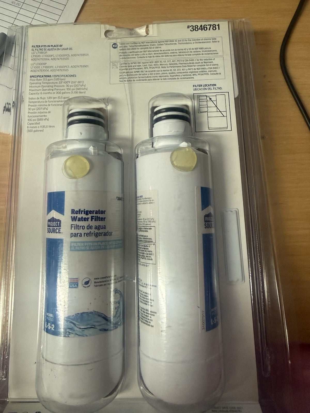 L-5-2 Project Source 2 Pack Filters