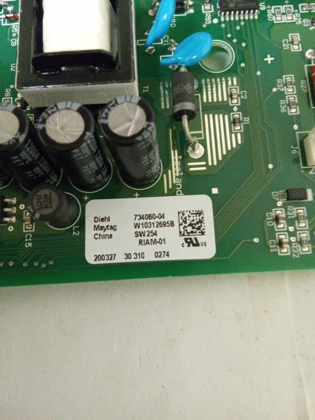Whirlpool Fridge Control Board W10312695  AMK-655