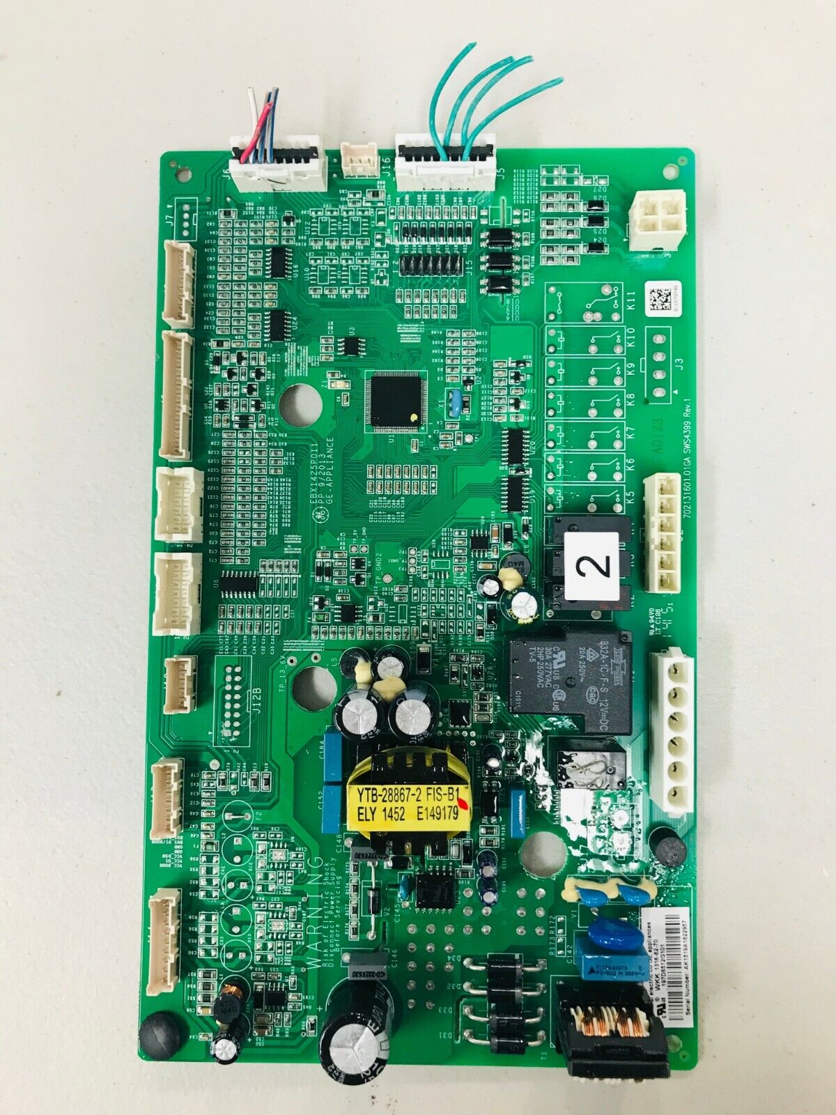 LG Refrigerator Control Board Part # 197D8512G101 Used CB277