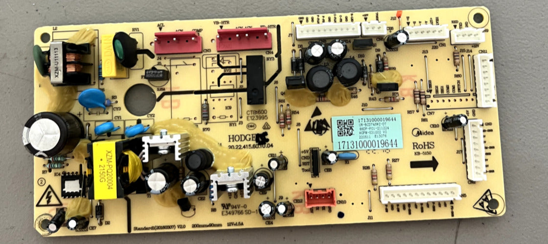 NEW MIDEA REFRIGERATOR CONTROL BOARD PART # 17131000019644 SCM283