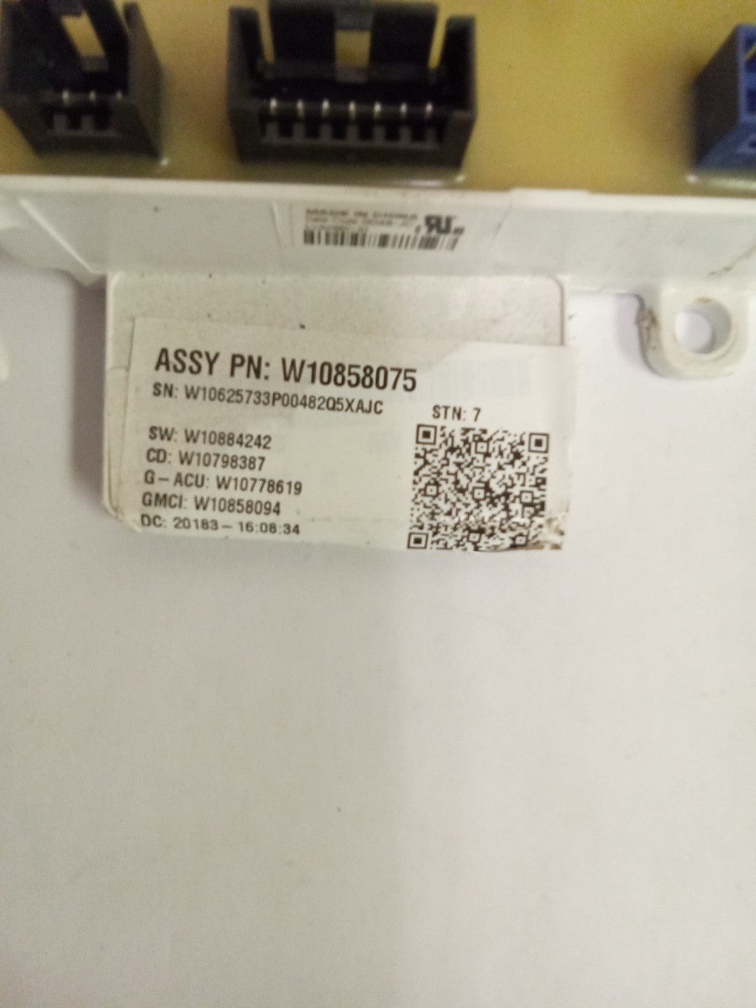 Whirlpool Washer Control Board W10858075 AMK-706