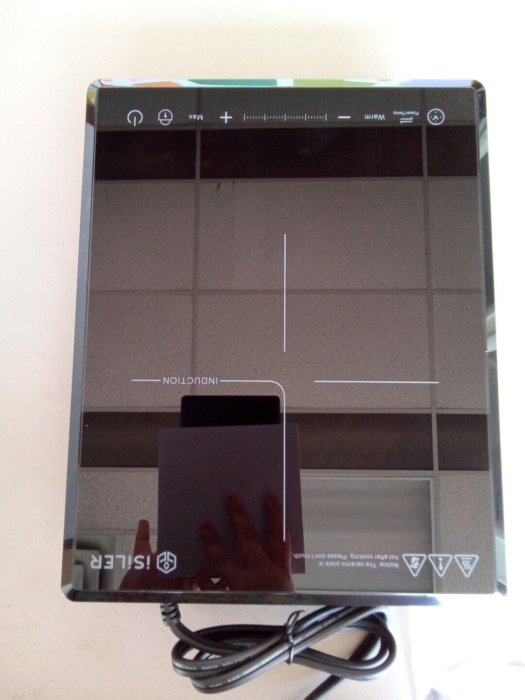 iSILER Induction Cooktop CHK-CCA05 Touch Control Black 1800W OV12