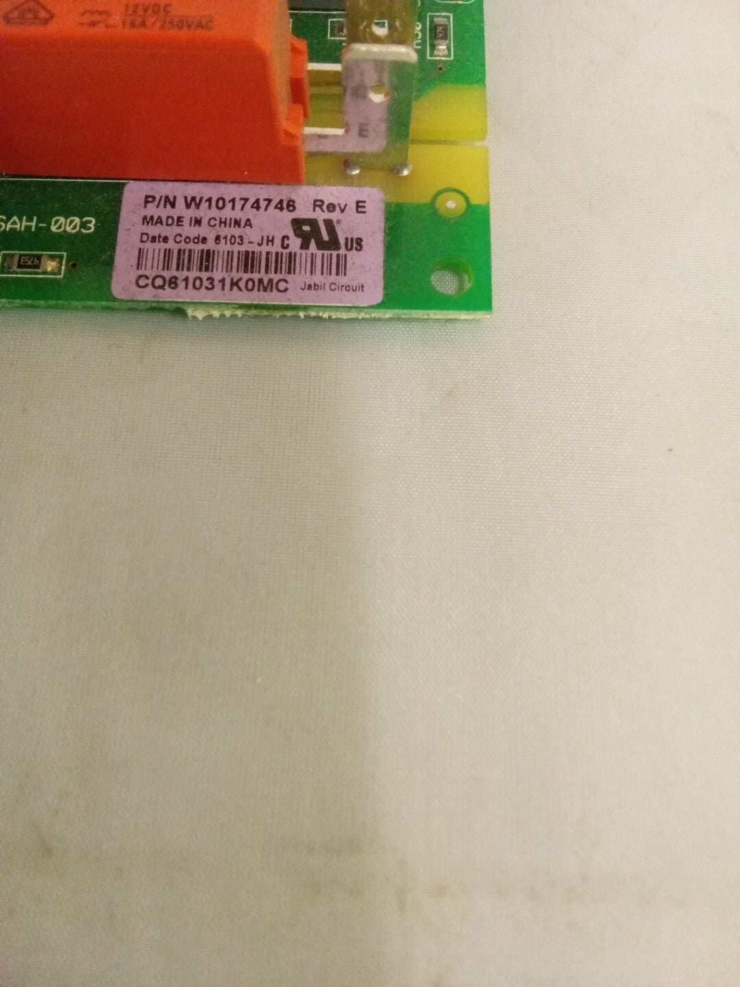 Whirlpool Dryer Control Board W10174746 AK-432