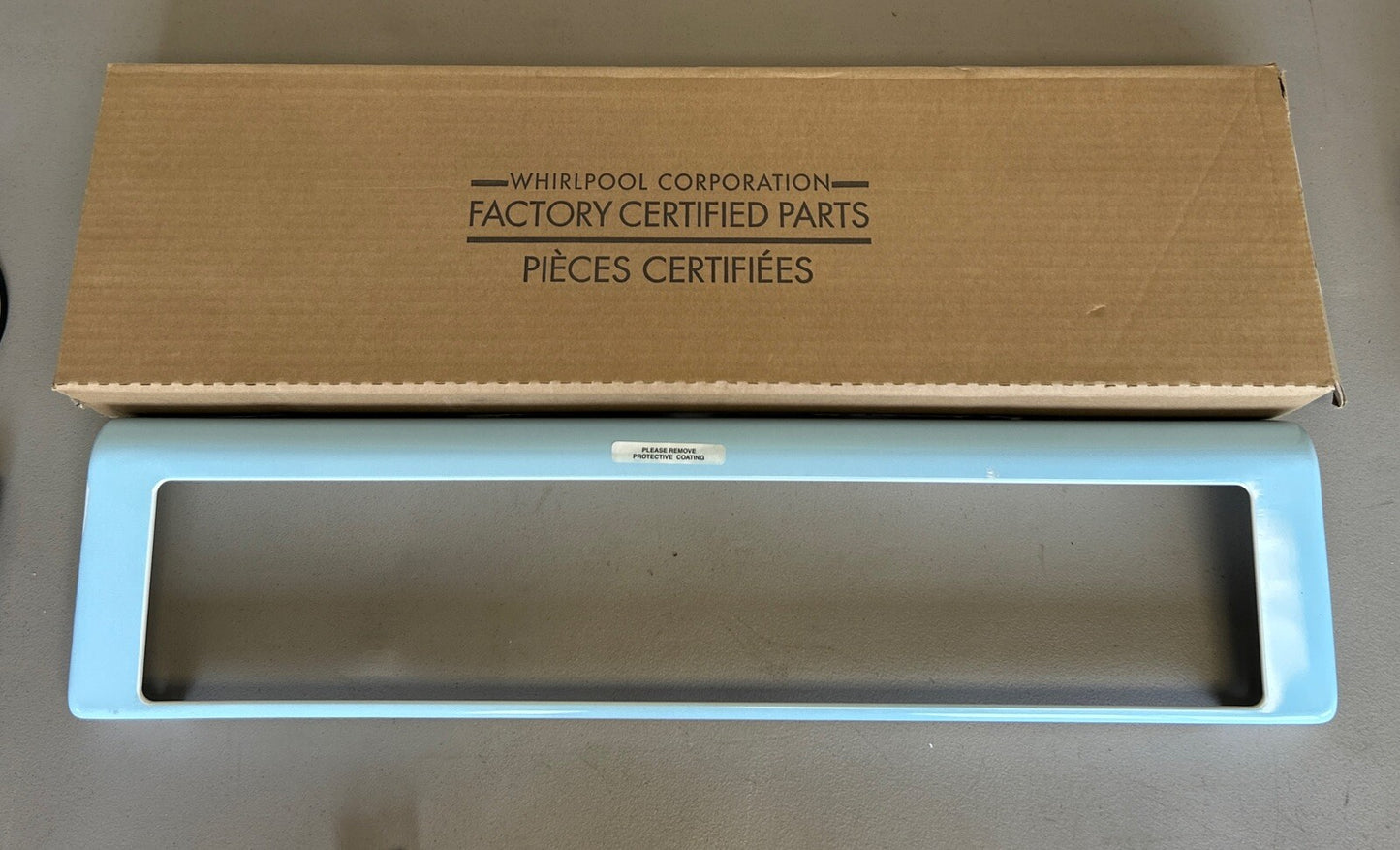 Whirlpool  W10318552 Range Control Panel Trim White New In Box Ov35