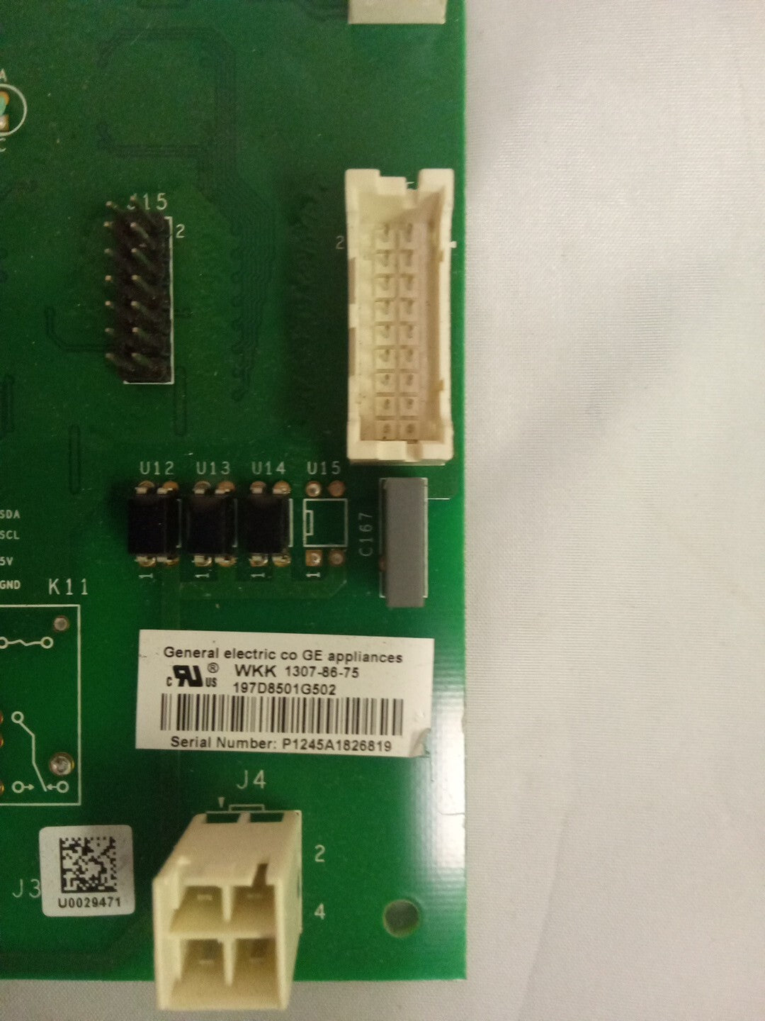 GE 197D8501G502 EBX1425P001 Refrigerator Control Board AK-659