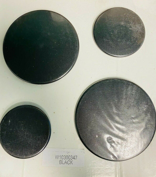 Genuine OEM Whirlpool Oven Range Surface Burner Caps Set Of 4 W10300347 New RG18