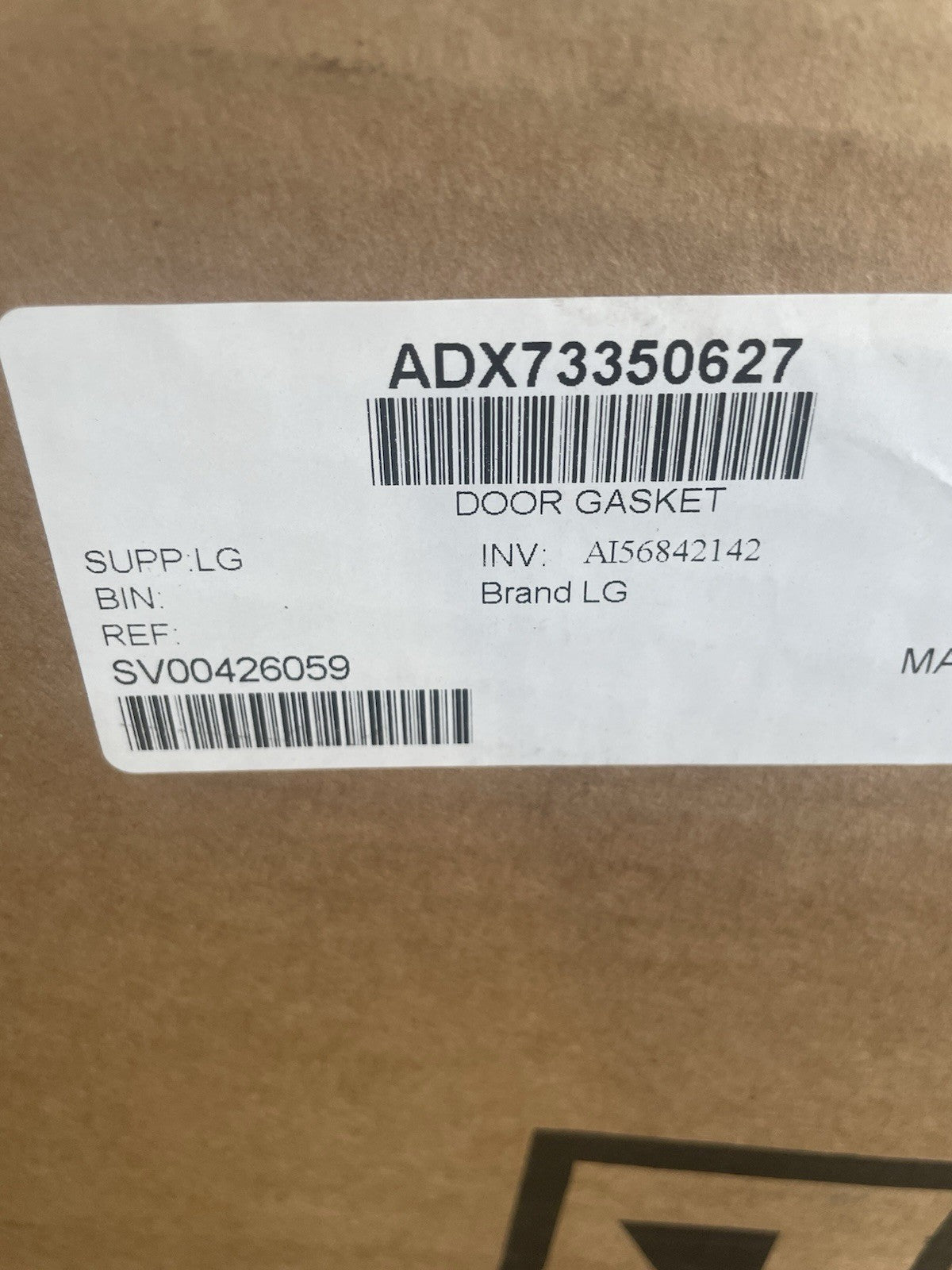 Refrigerator Door Gasket, Right ADX73350627 BA116