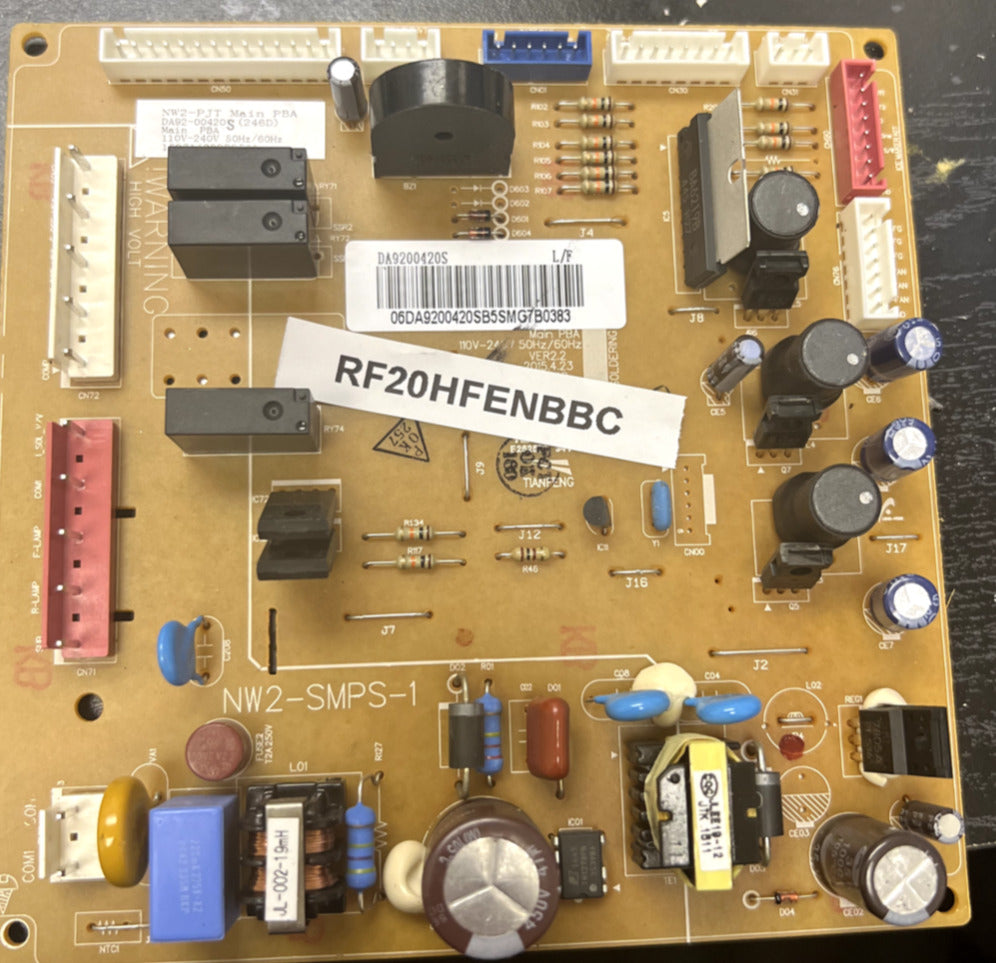 USED Samsung DA92-00420T Refrigerator Electric Main Control Board SCM538