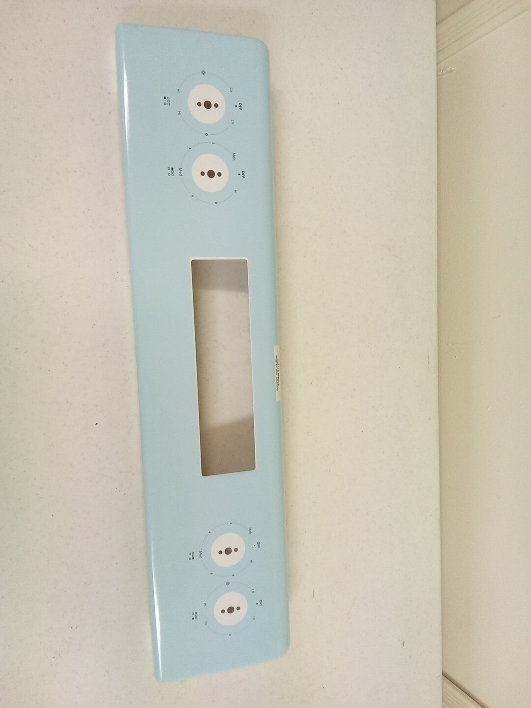 Whirlpool W11158184/ W11027379 Range Control Panel (White) AK-68
