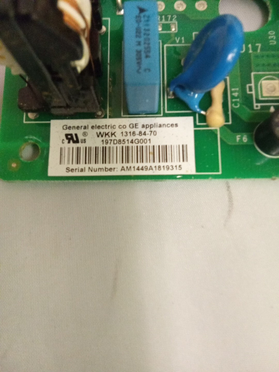 GE Refrigerator Control Board 197D8514G001 AK-624
