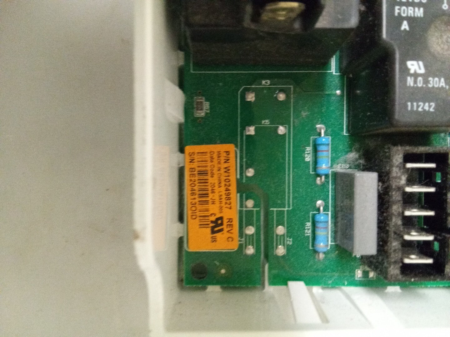 Whirlpool Dryer Control Board W10249827 AK487