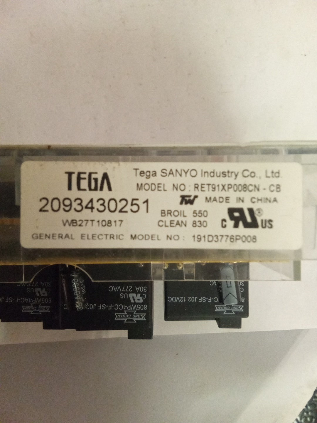GE Range Control Board 191D3776P008 AMK-540