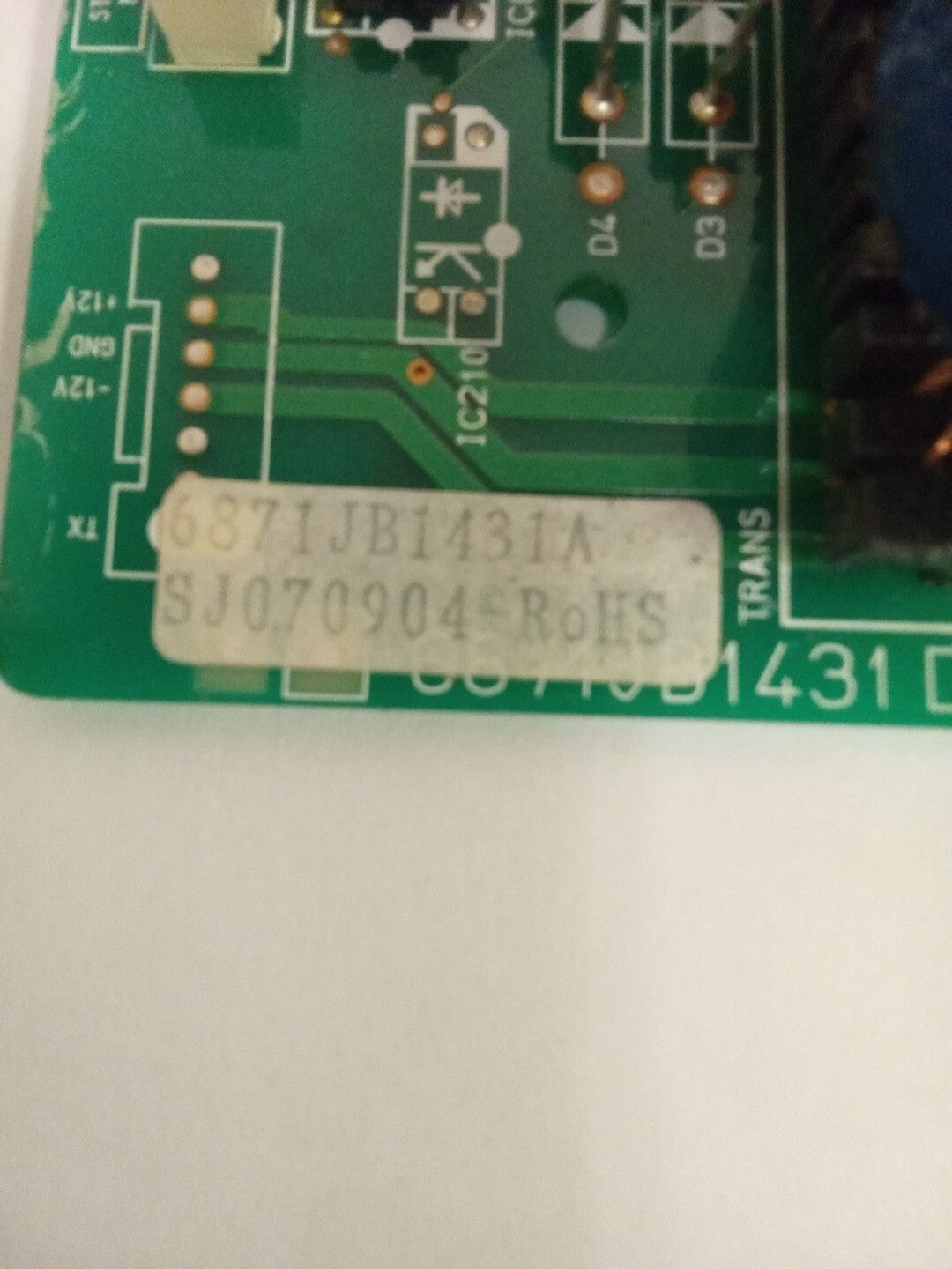 LG Fridge Control Board 6871JB1431A  AK-776