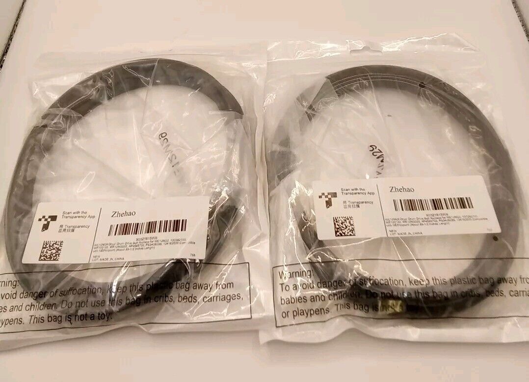 Zhehao WE12M29 Dryer Drum Drive Belt Replace for WE12M22, 137292700 SEA498 DR107