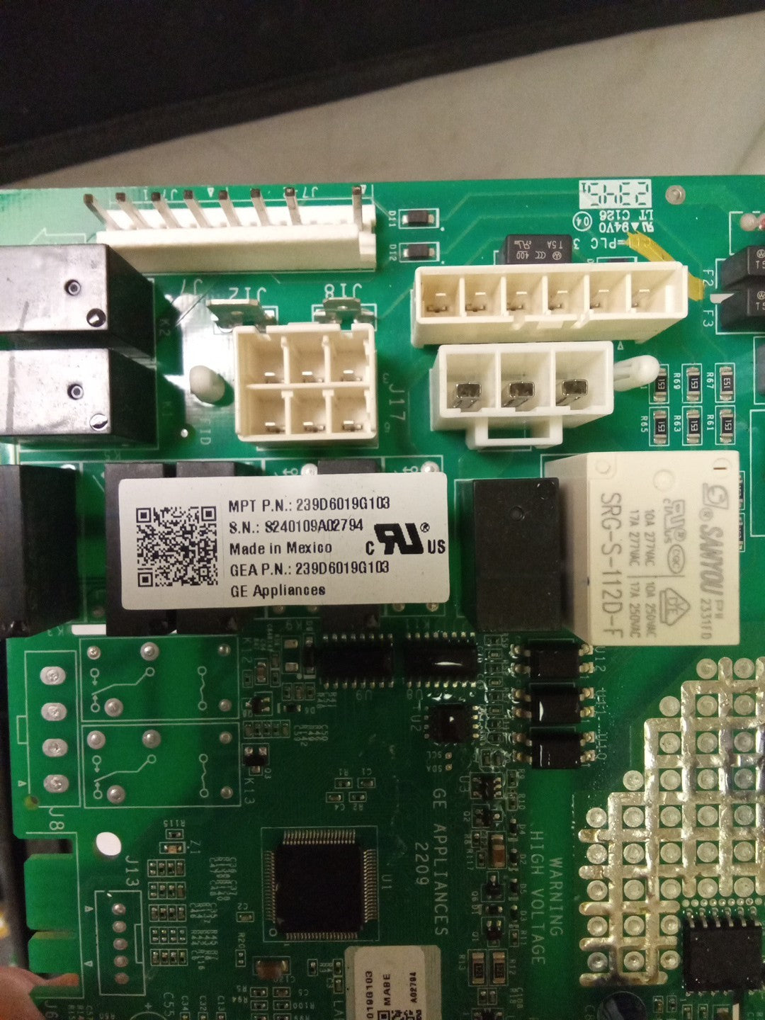 GE Refrigerator Control Board 239D6019G103 AMK-409