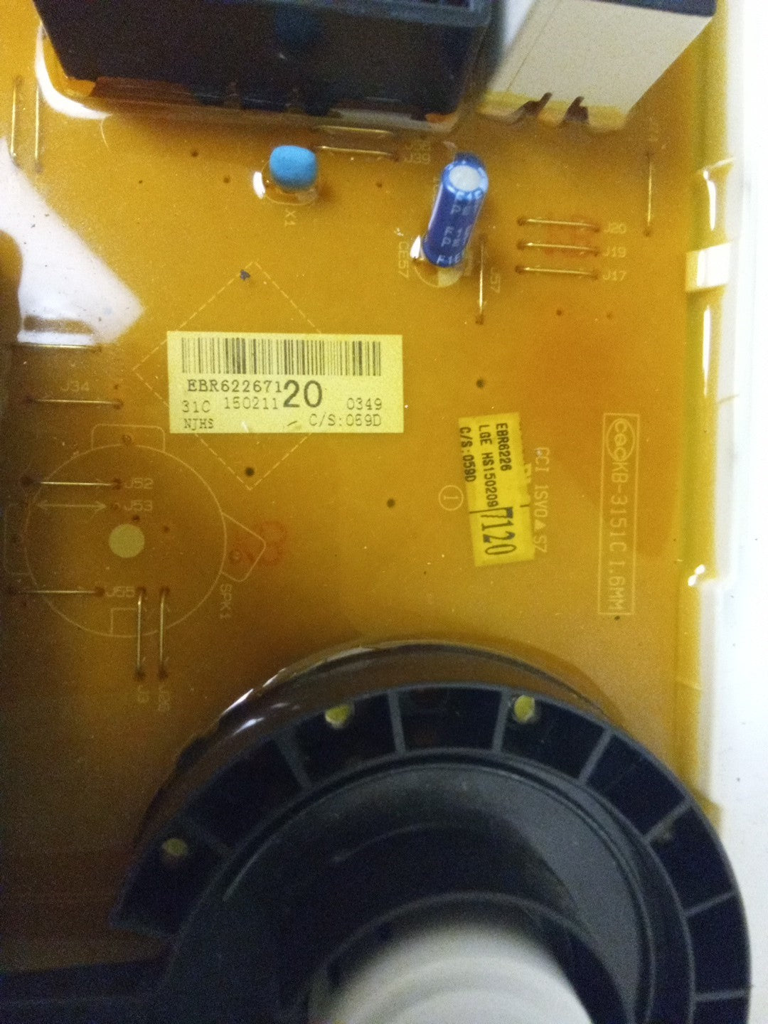 LG Washer Control Board  EBR62267120  AMK-335