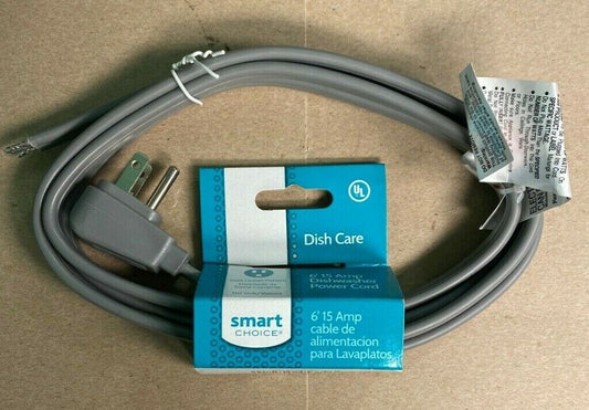 Smart Choice Dishwasher Power Cord 6'15 Amp 5304494964 New BM45