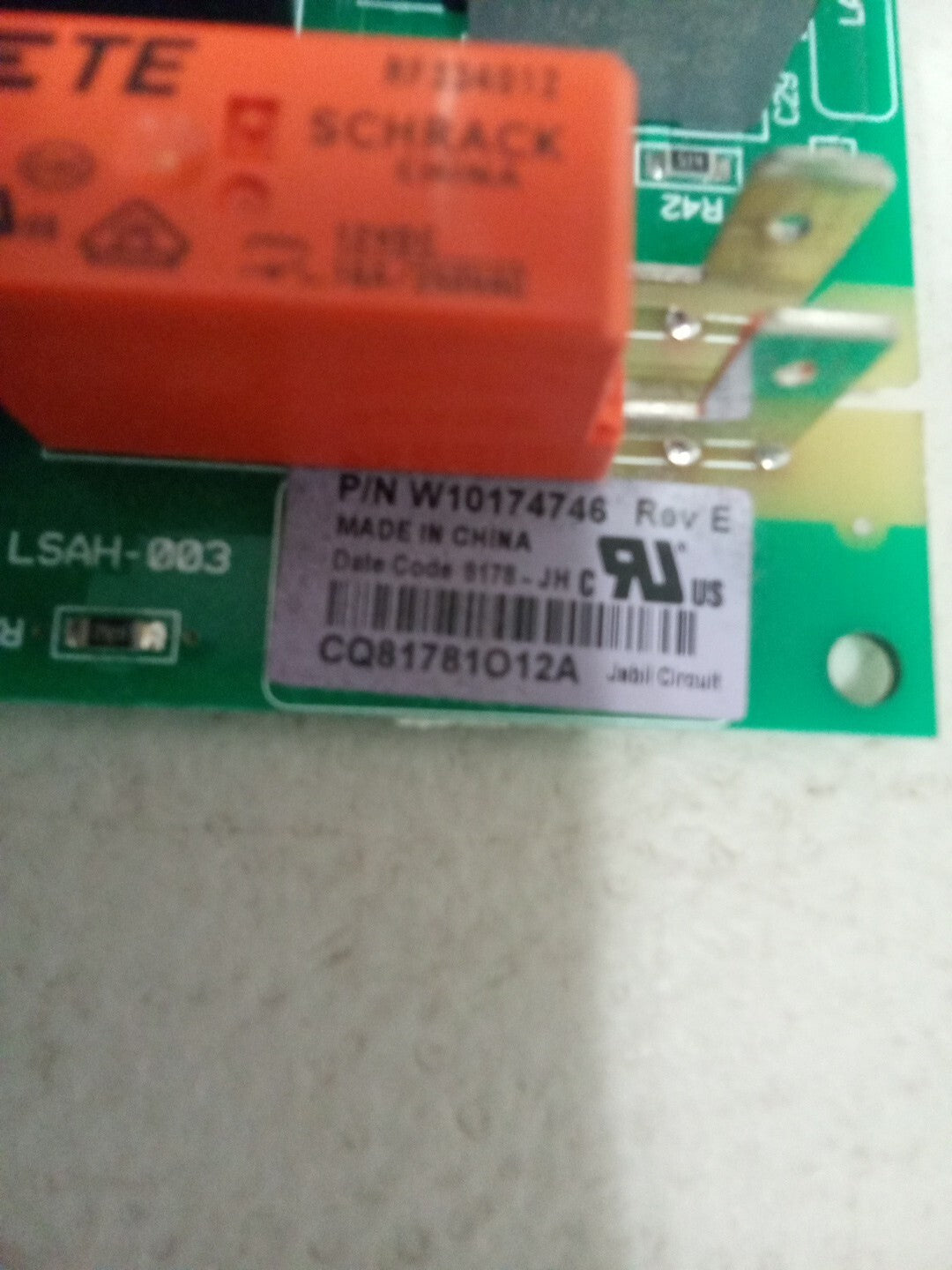 Whirlpool Dryer Control Board W10174746 AK-889