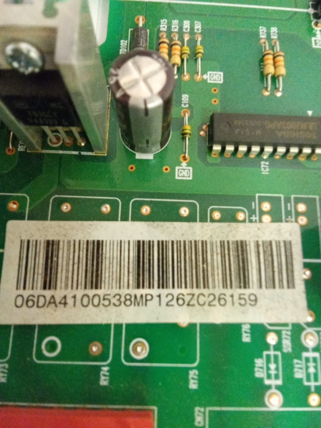 Samsung Refrigerator Control Board DA41-00538M AMK-202