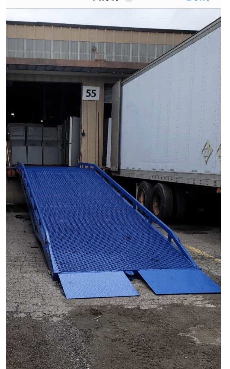 Yard Ramp, Trailer loading Dock, Forklift Ramp, 35 Ft Long 83"W 22000 Lbs Capcty