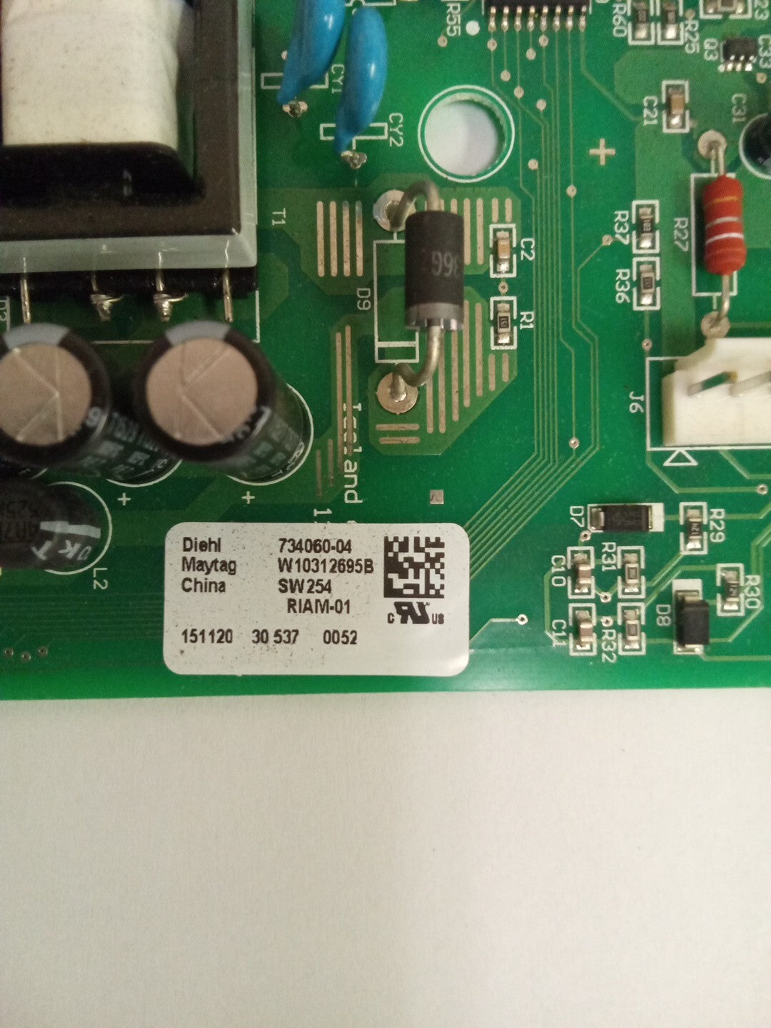 Whirlpool Refrigerator Control Board W10312695 W10312695B AK-772