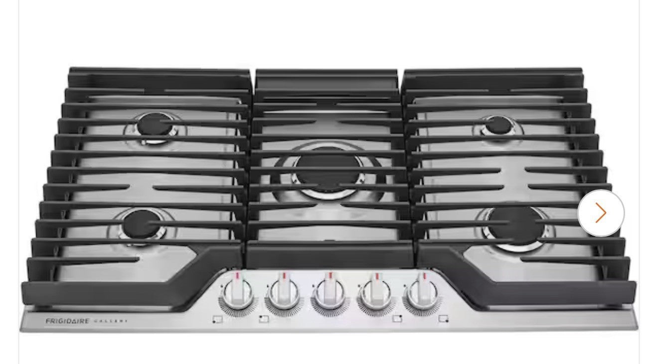 NEW Frigidaire Gallery Series 36" Stainless Gas Cooktop - GCCG3648AS