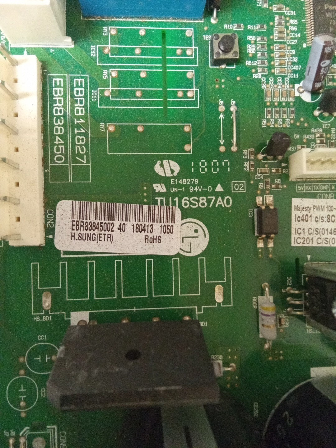 LG Refrigerator Control Board  EBR83845002 AK-934