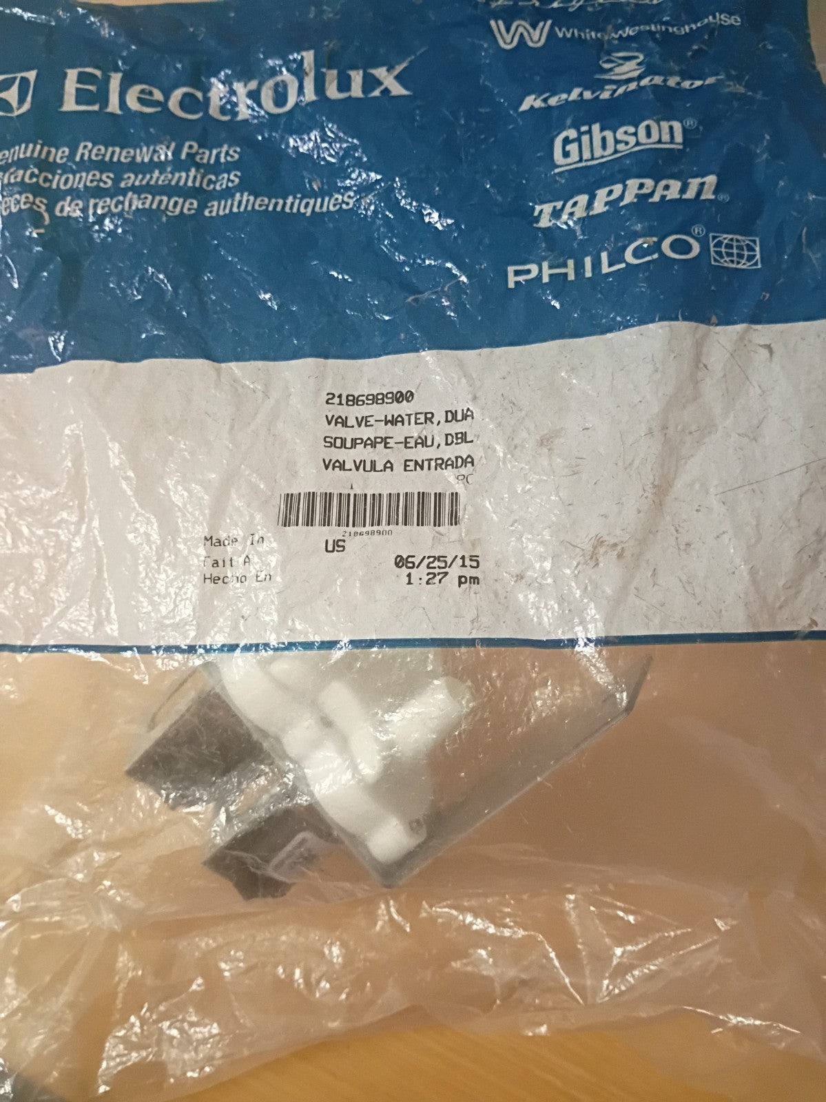 New Frigidaire Refrigerator Water Valve 218698900 KB6