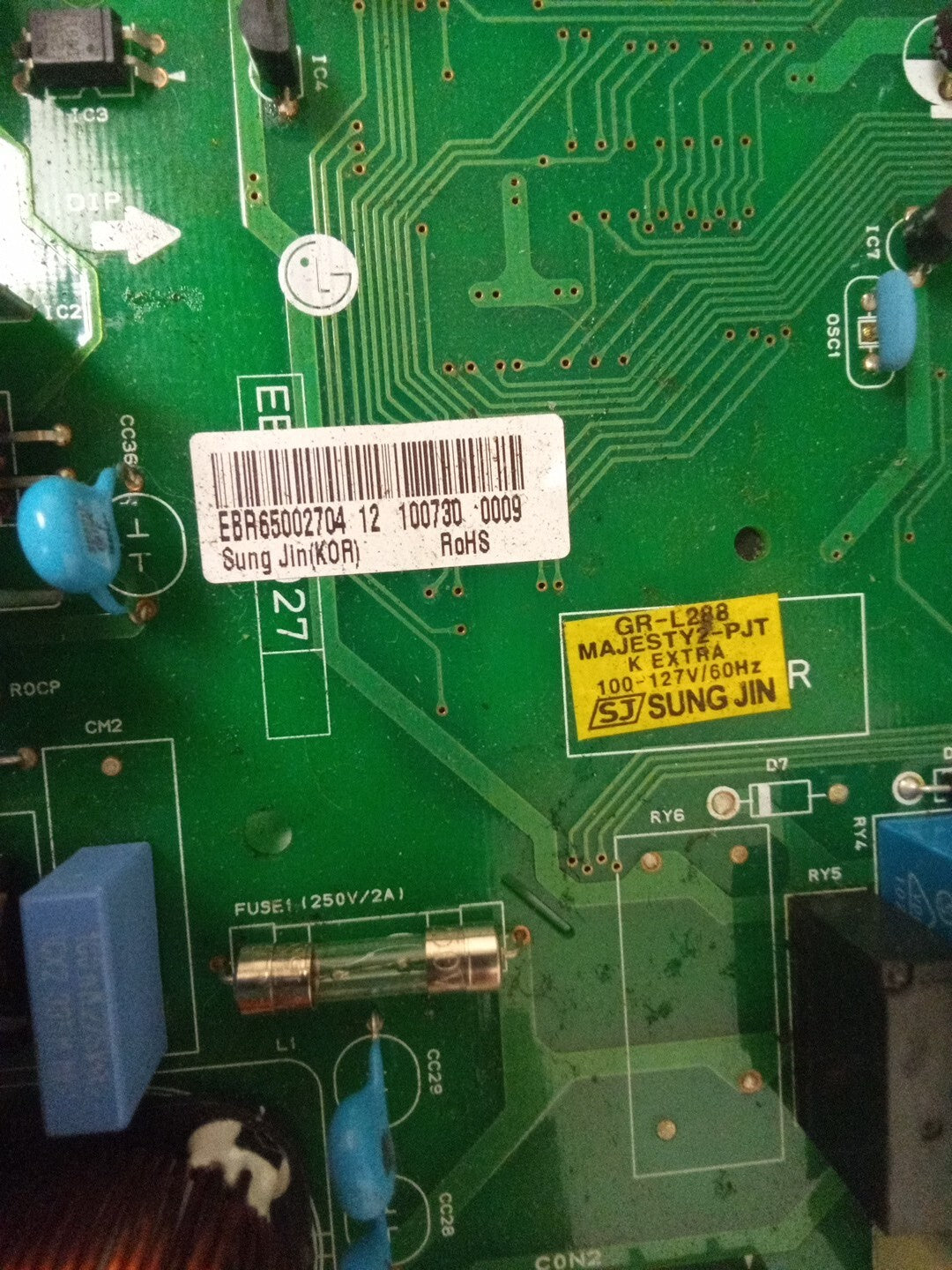 LG Refrigerator Control Board  EBR65002704  AMK-189