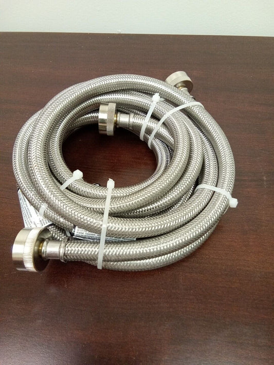 Premium Stainless Steel Washing Machine Hoses (2 pack) SEA137