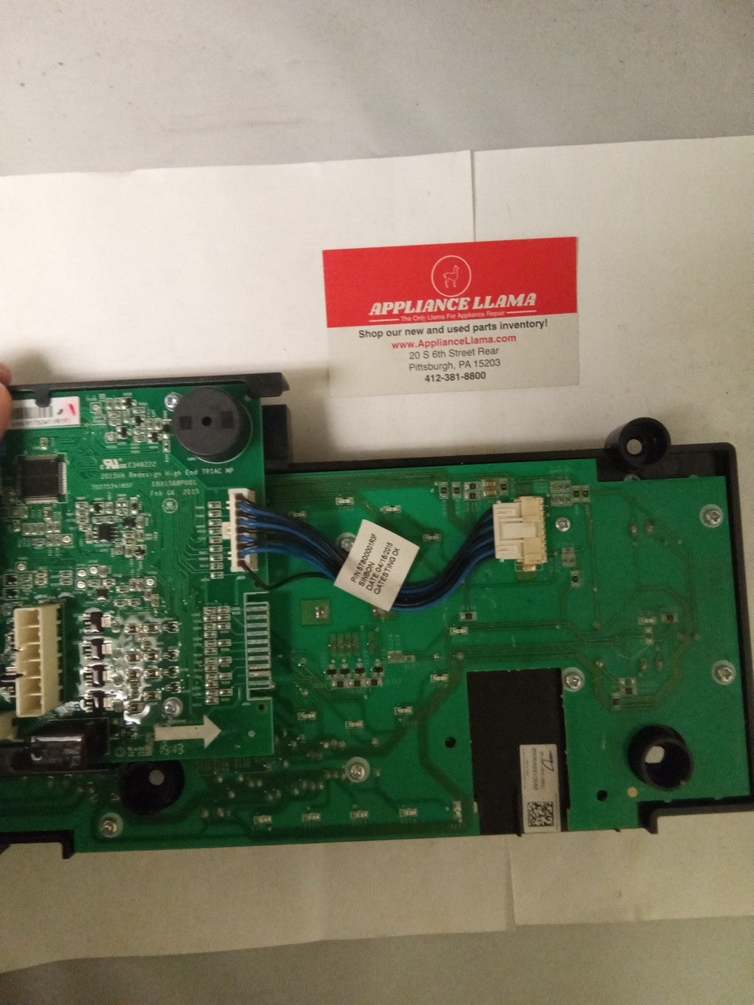 GE Washer Interface Control Board 290D2224G002 AMK-568
